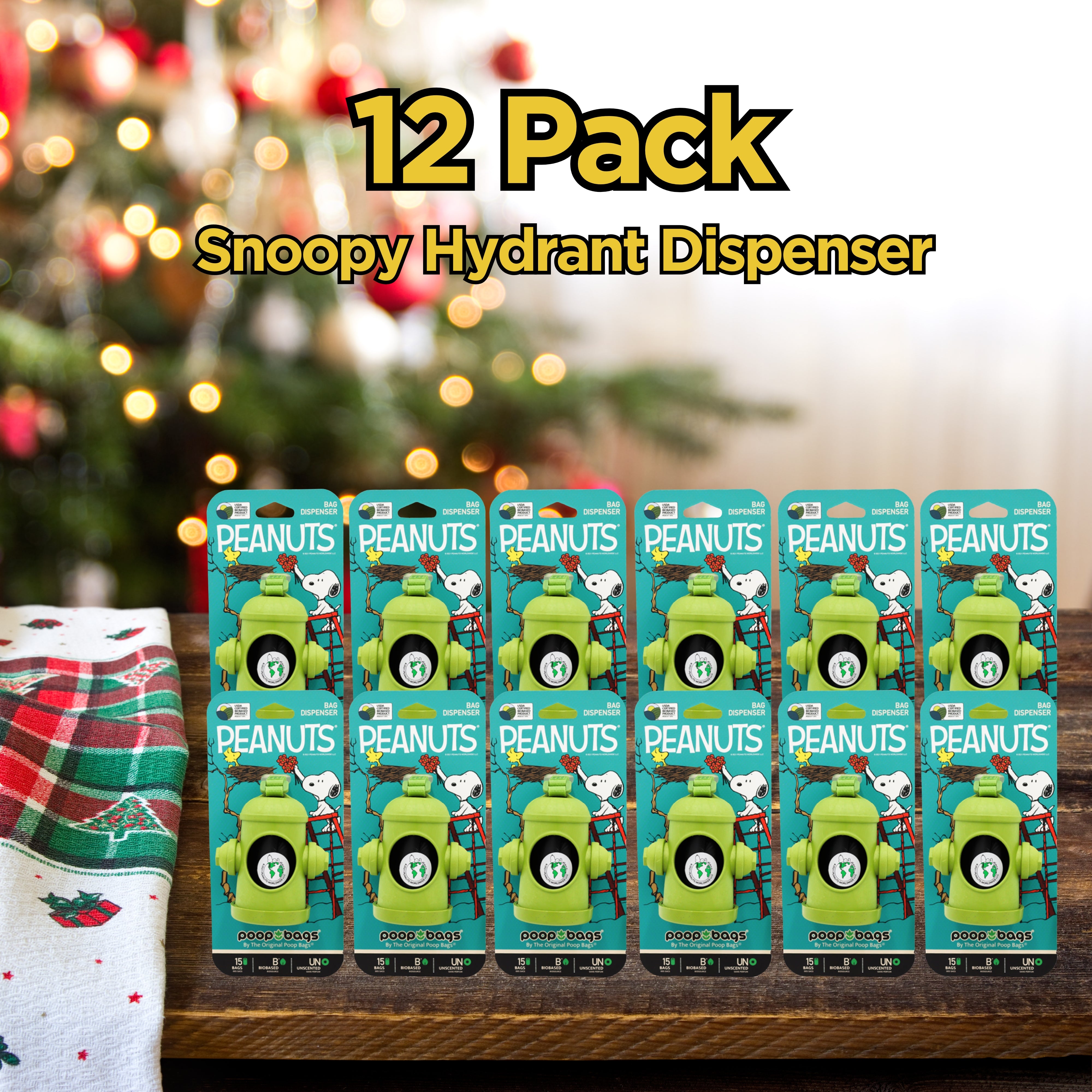 Stocking Stuffer Snoopy Hydrant Dispenser Bundle