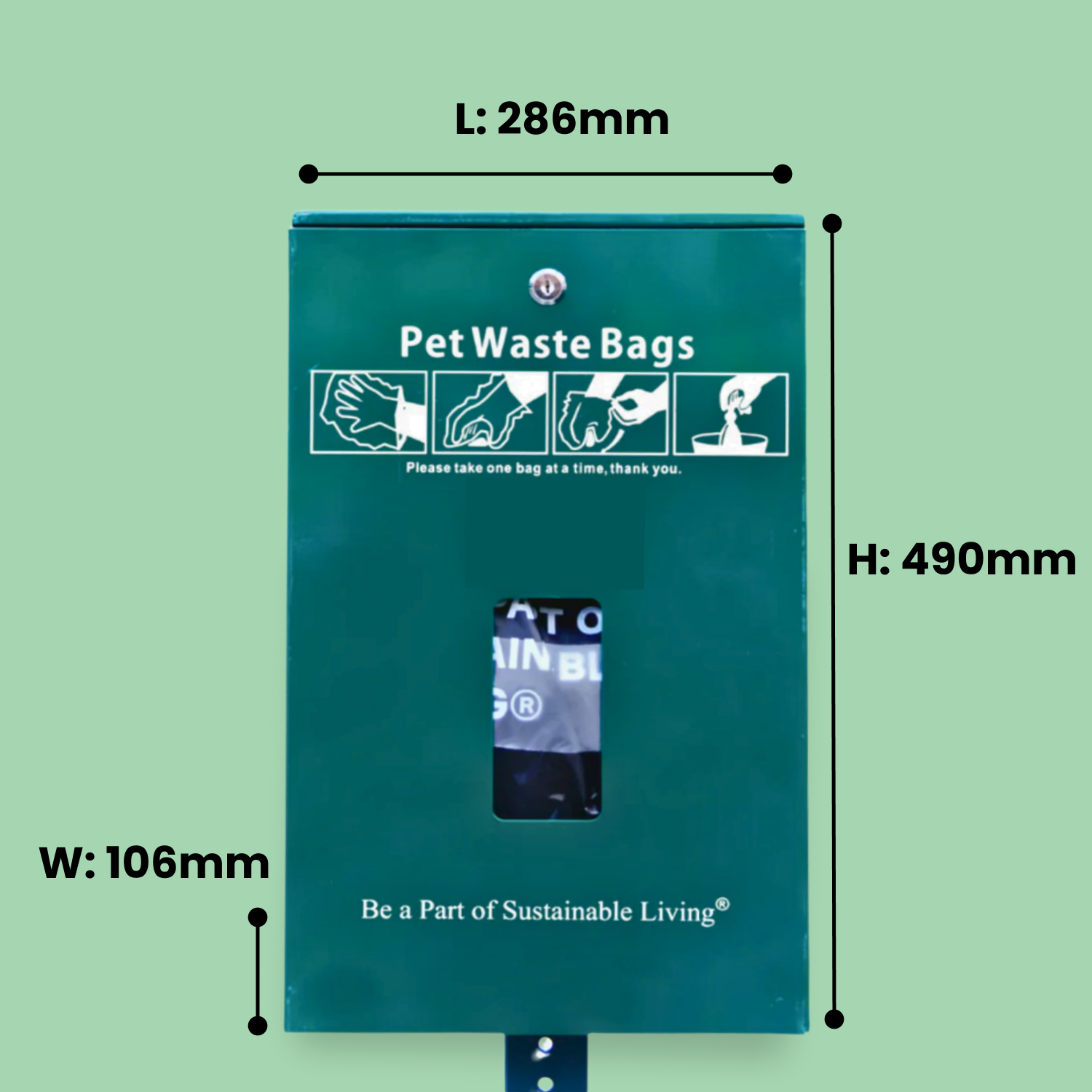 Header Poop Bags Dispenser