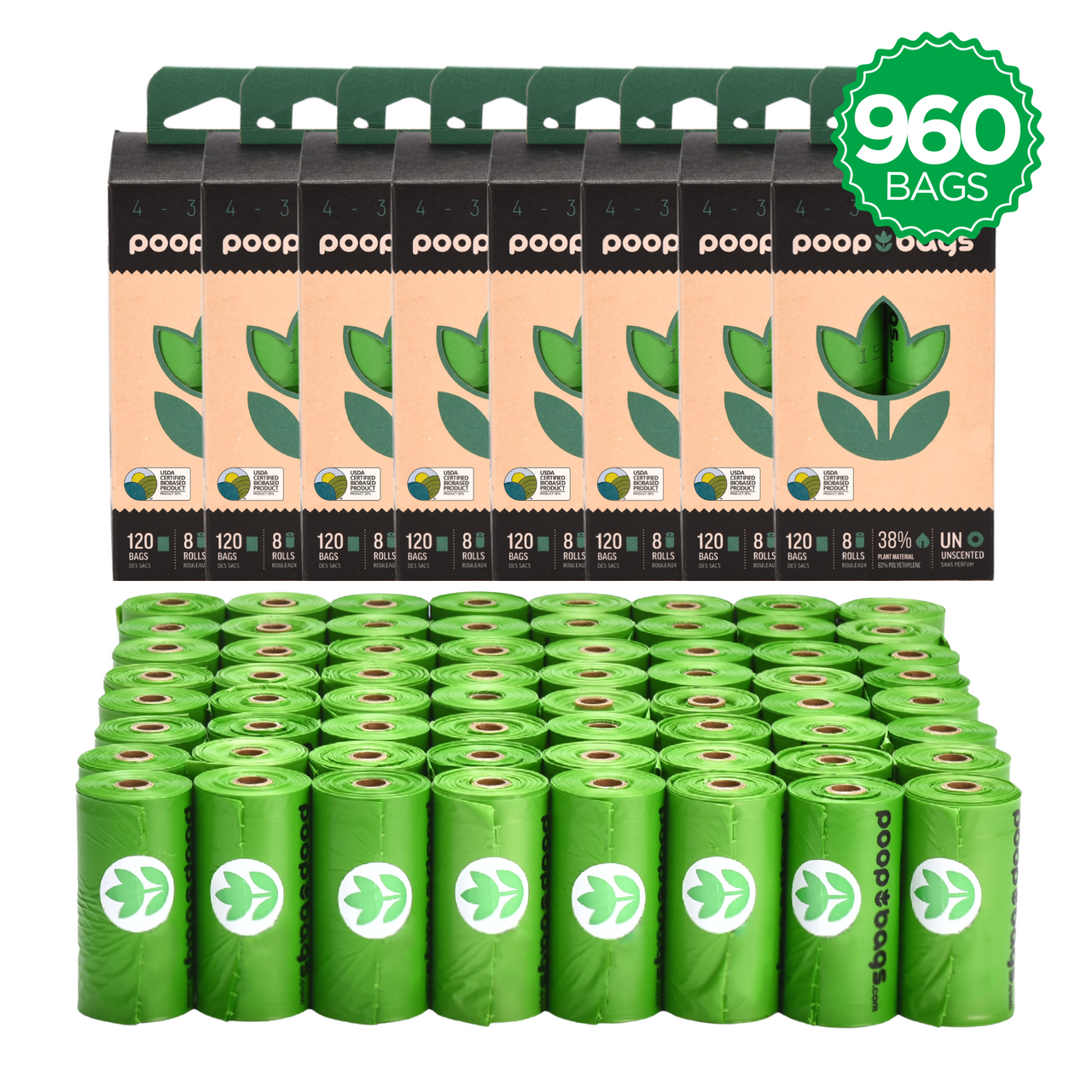  The Original Poop Bags® 960 Countdown Rolls®