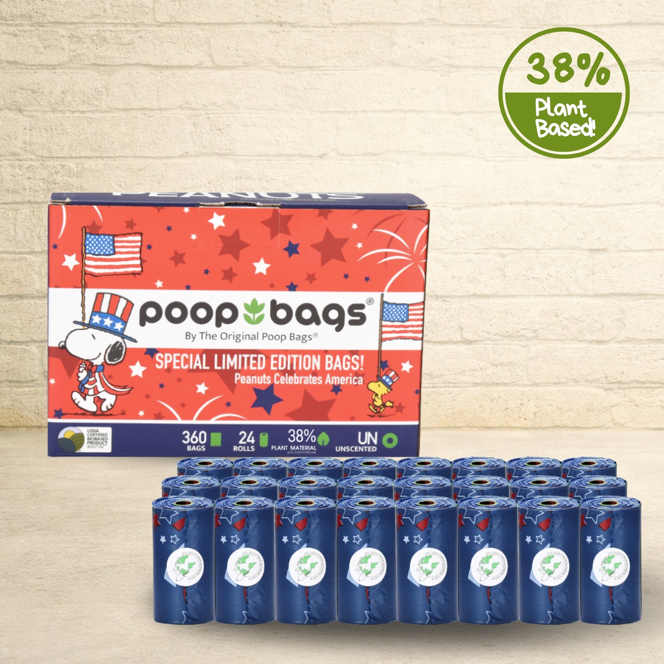 Americana Leash Roll Poop Bags