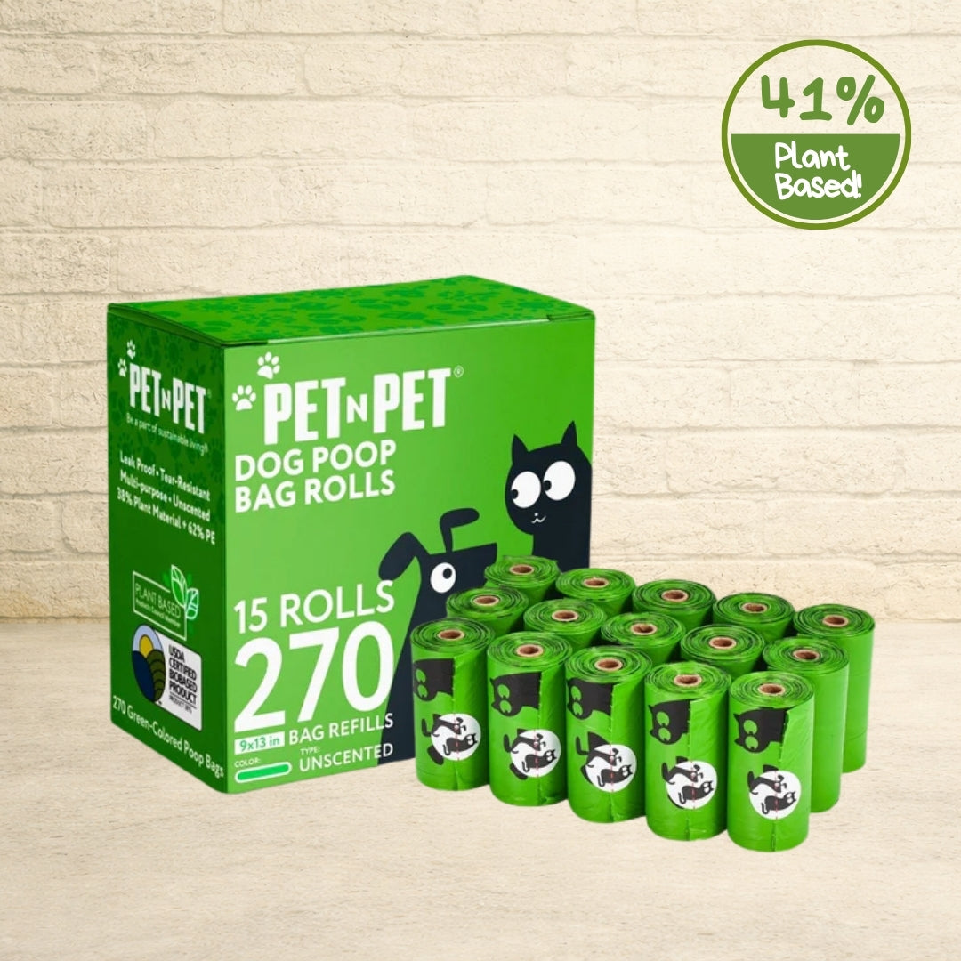 41% Plant-based Poop Bags 270 Count