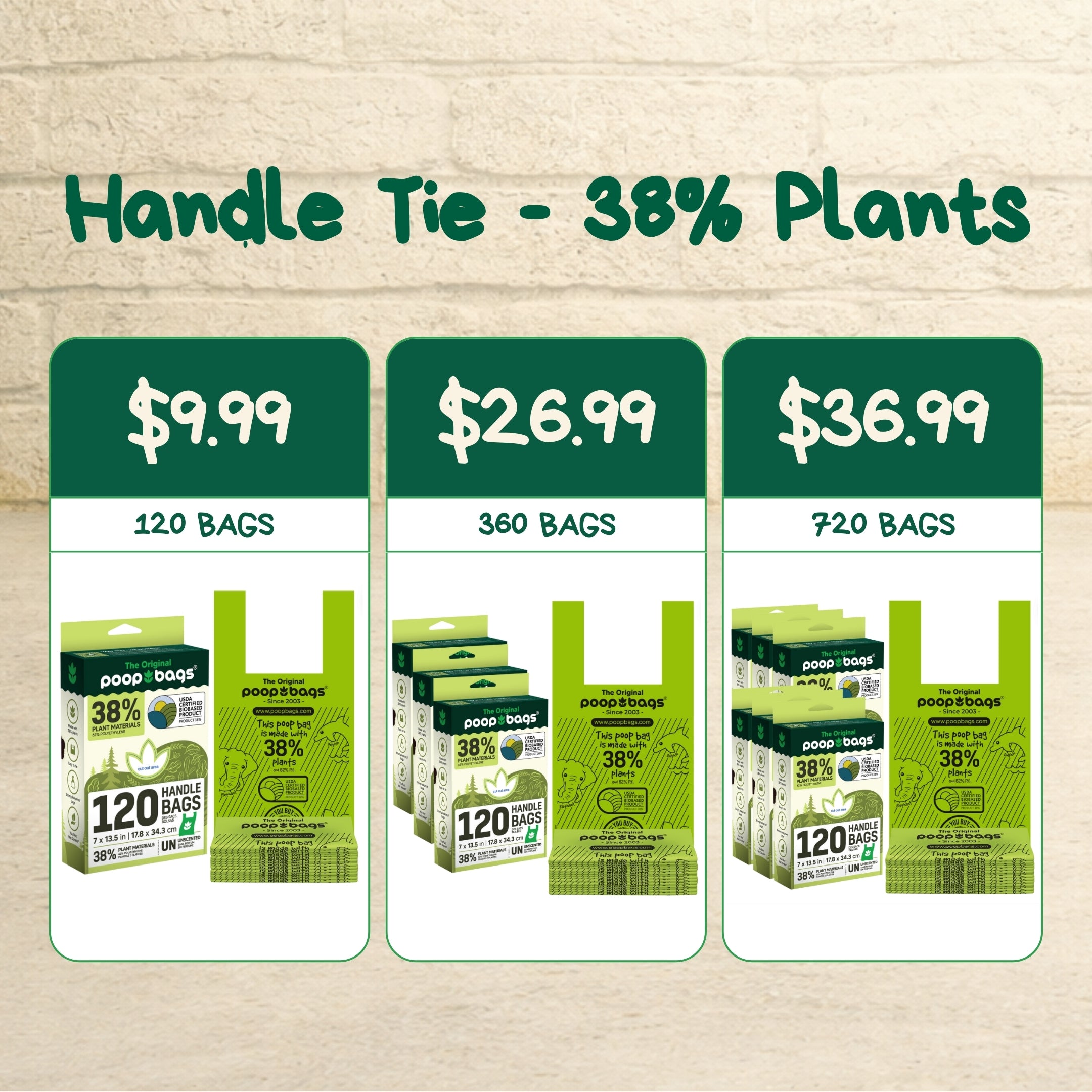 Handle Tie Poop Bags