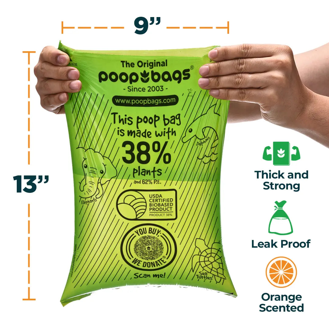 Countdown Rolls® Orange Scented Leash Roll Poop Bags
