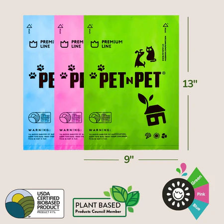 Lavender-Scented Colorful Poop Bags