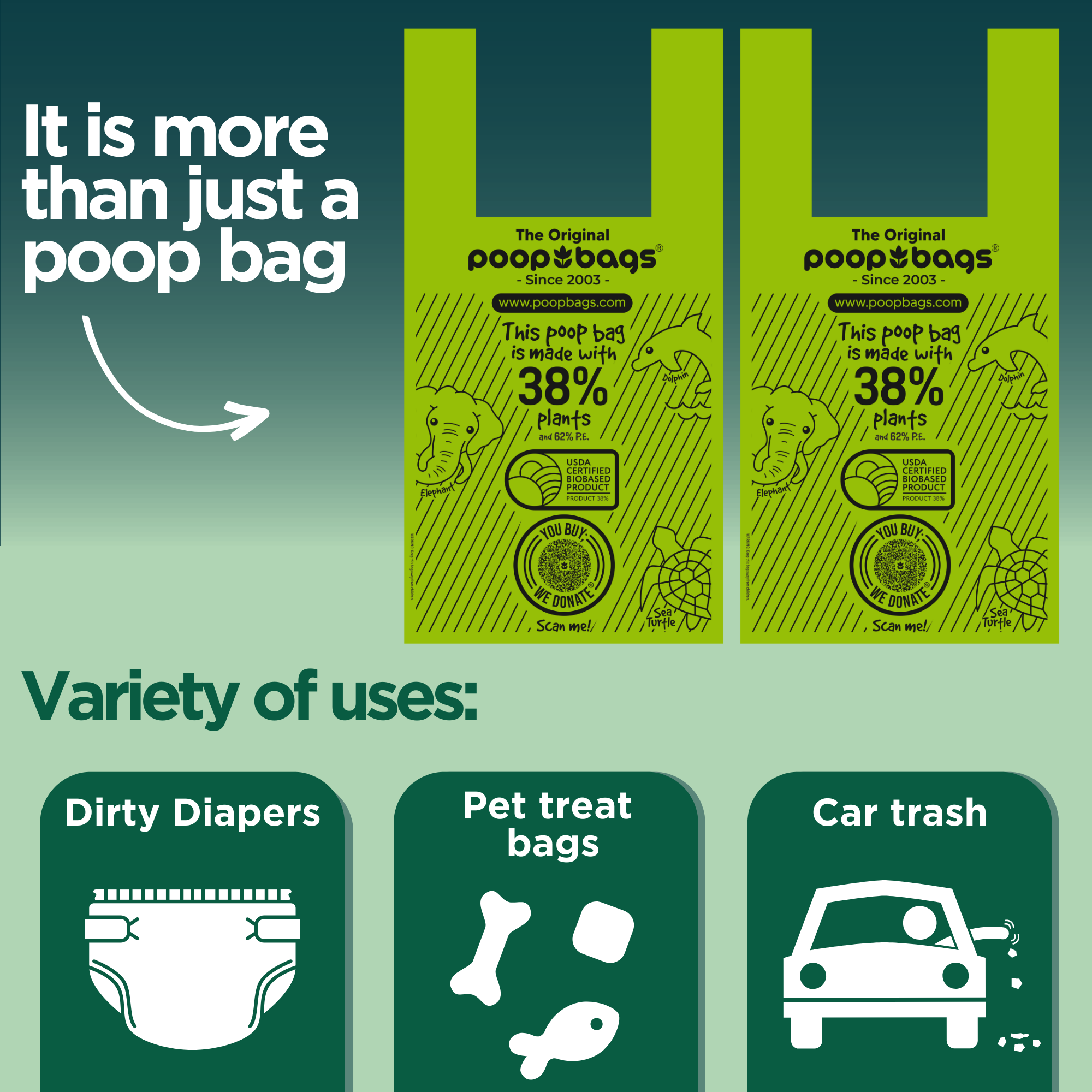 Wholesale Handle Tie Poop Bags