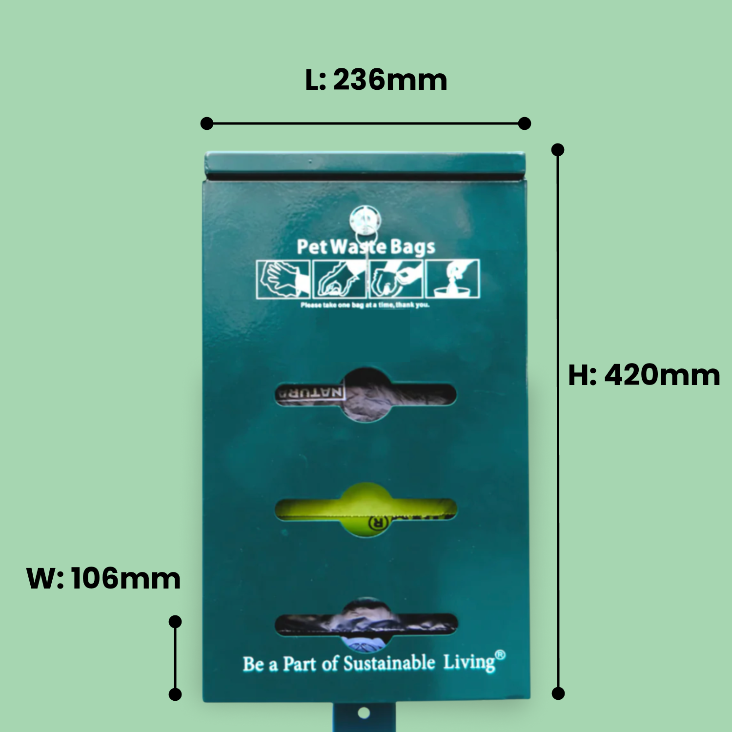 Bulk Roll Poop Bags Dog Station Kit