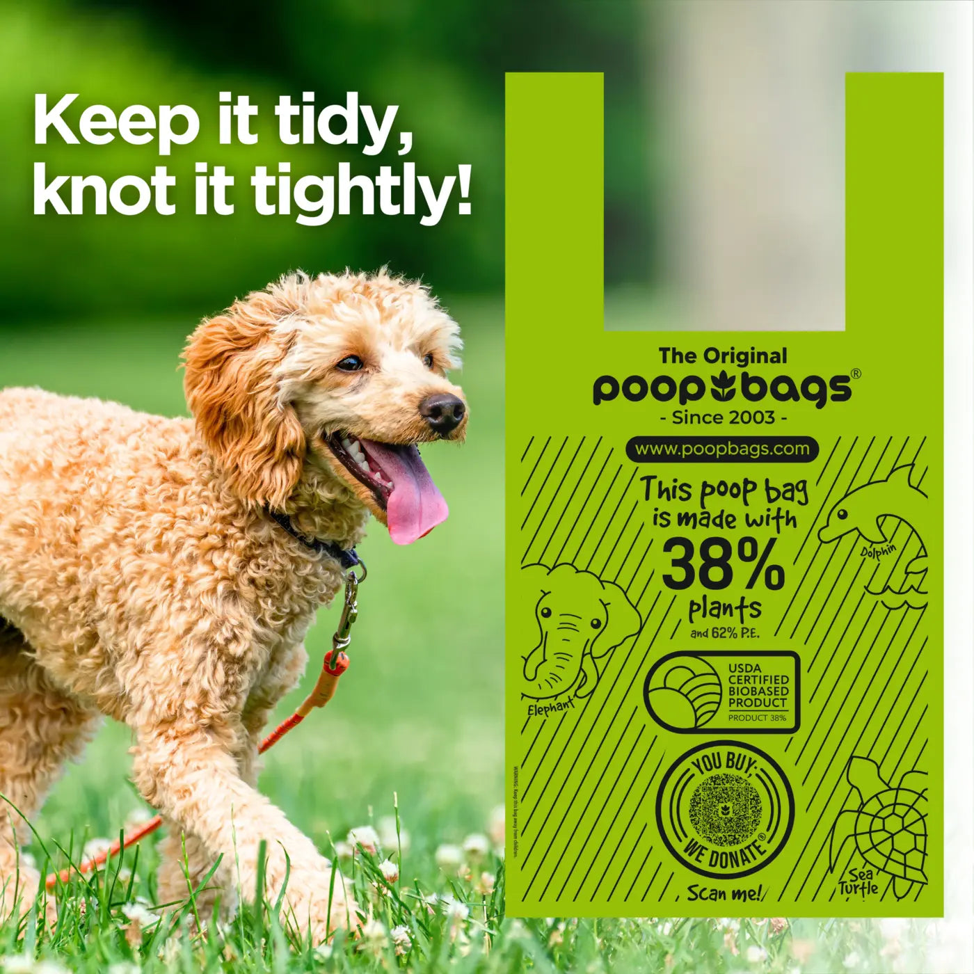 Wholesale Handle Tie Poop Bags