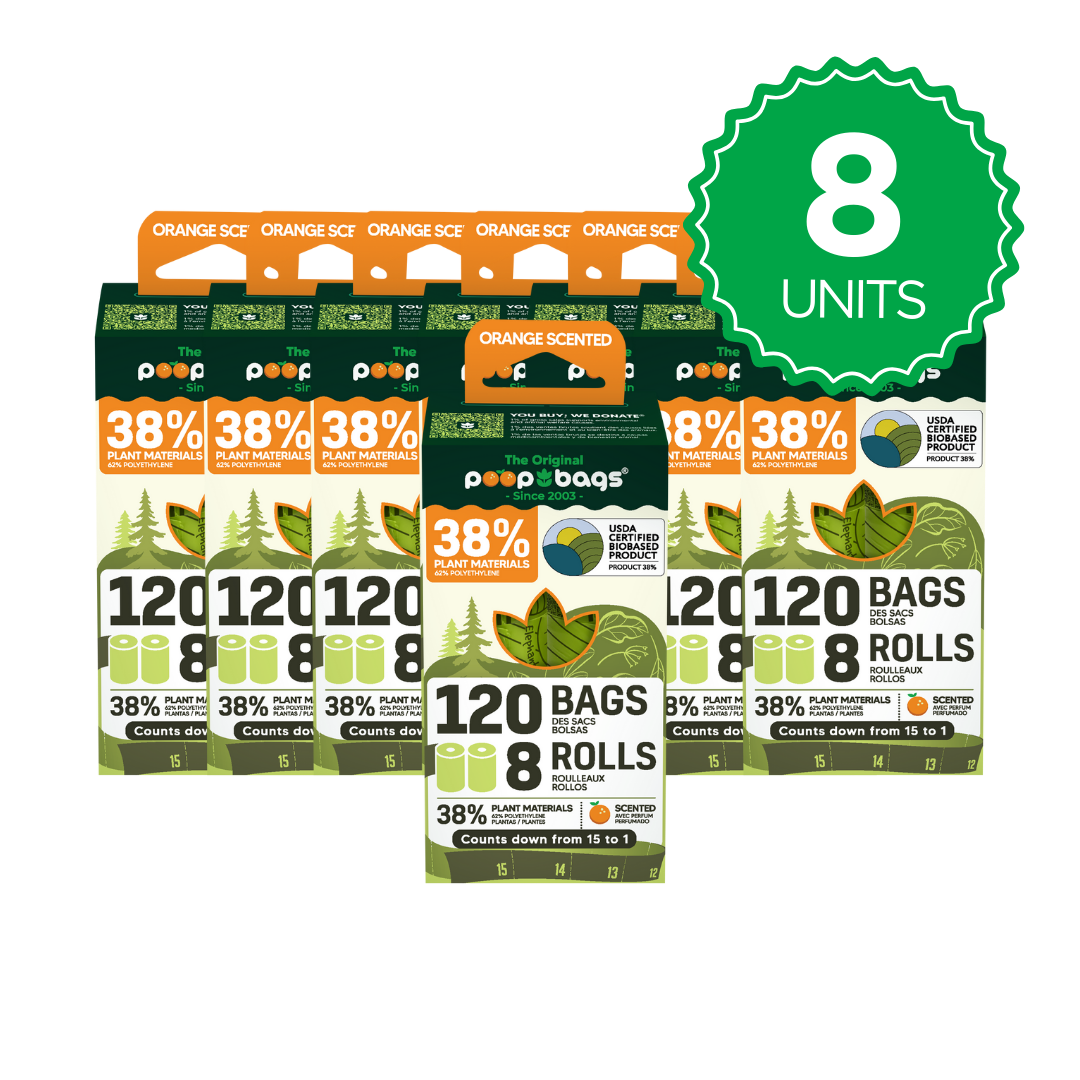 Wholesale Countdown Rolls® Orange Scented Leash Roll Poop Bags