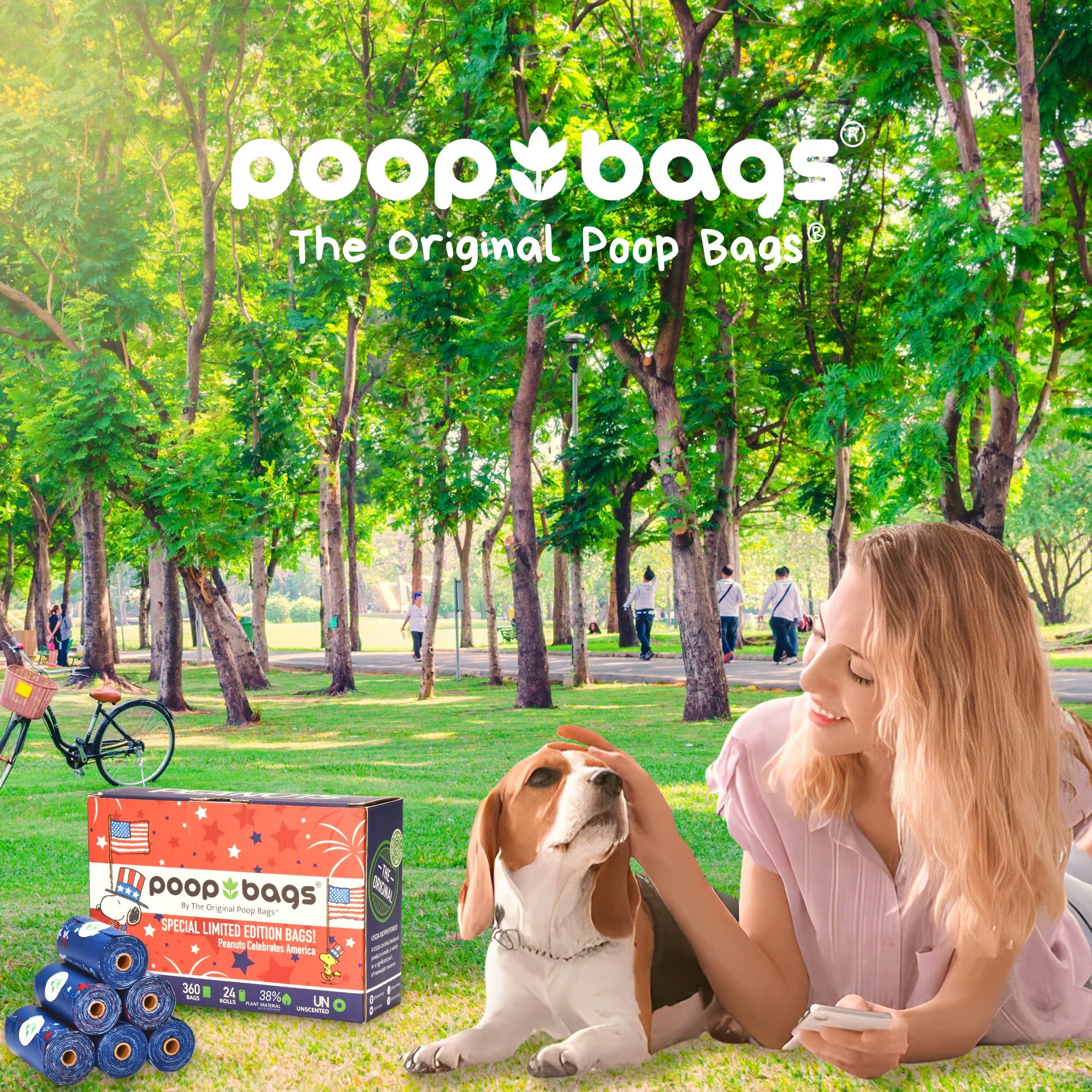 Americana Leash Roll Poop Bags