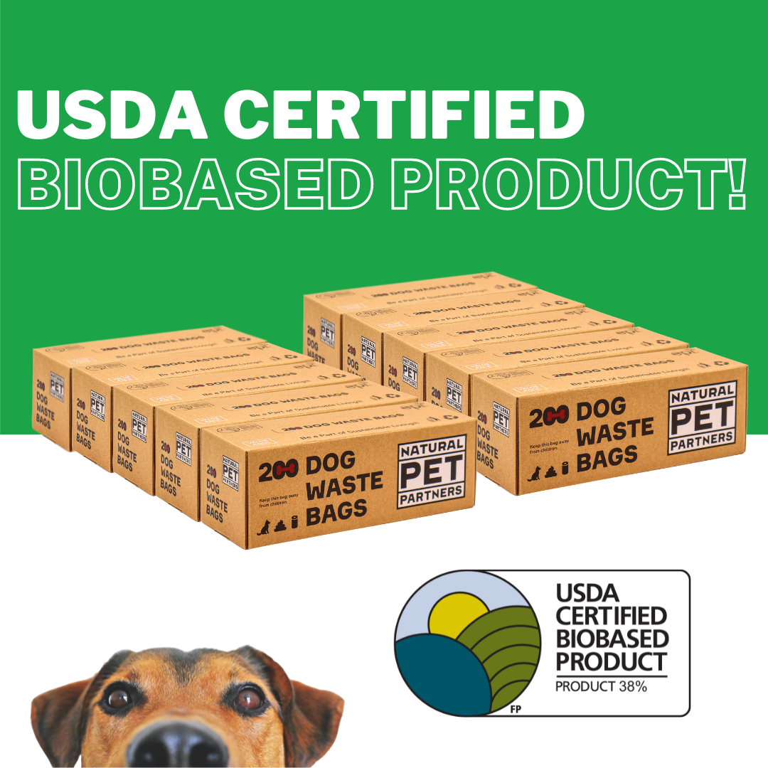 Natural Pet Partners® 200 Ct Bulk Roll USDA Certified Biobased Waste Bags (2,000 Bags Per Case)