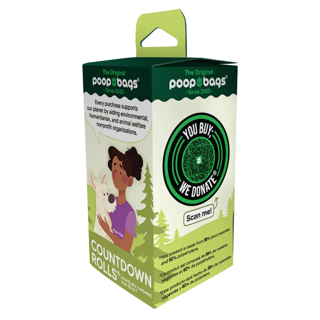 Countdown Rolls® Unscented Leash Roll Poop Bags