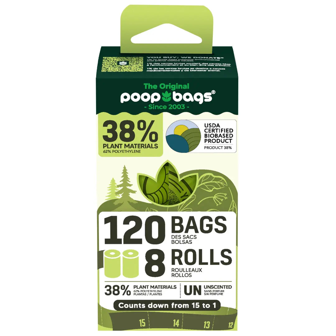 Countdown Rolls® Unscented Leash Roll Poop Bags