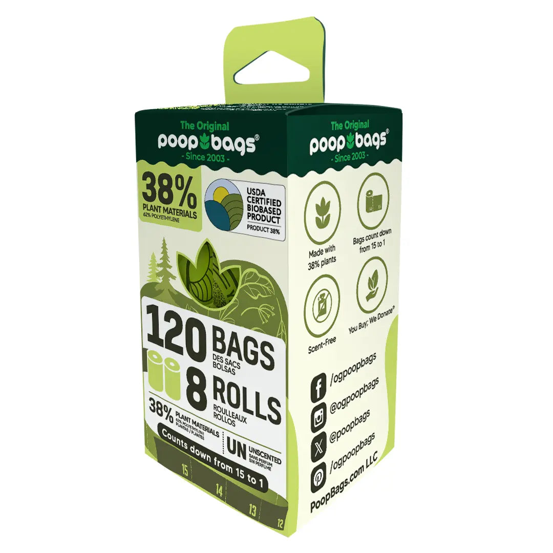 Countdown Rolls® Unscented Leash Roll Poop Bags