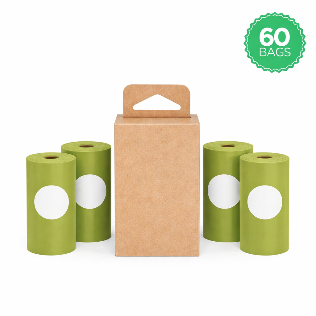 60 USDA Biobased You Buy; We Donate®️ Leash Roll Poop Bags