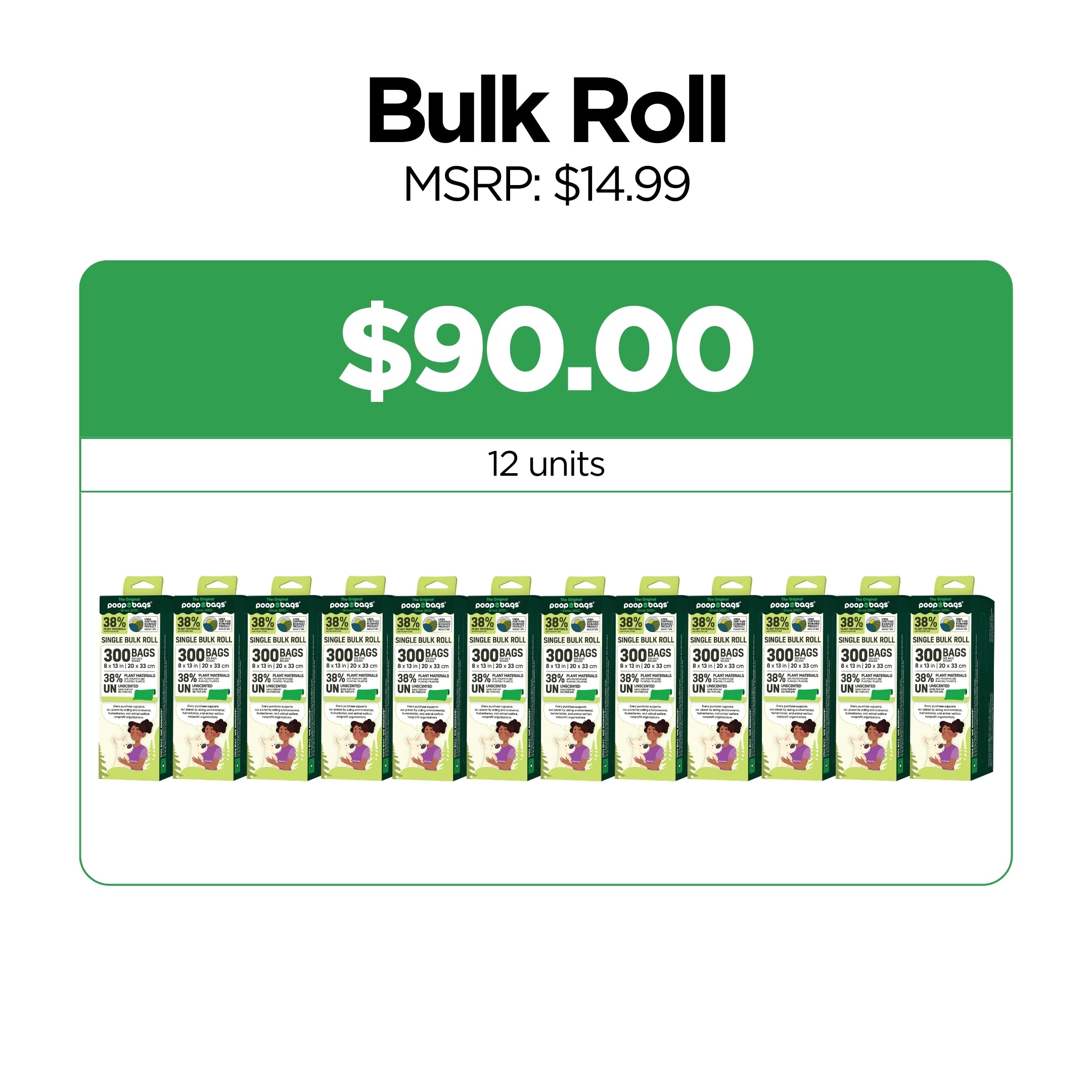 Wholesale Bulk Roll Poop Bags