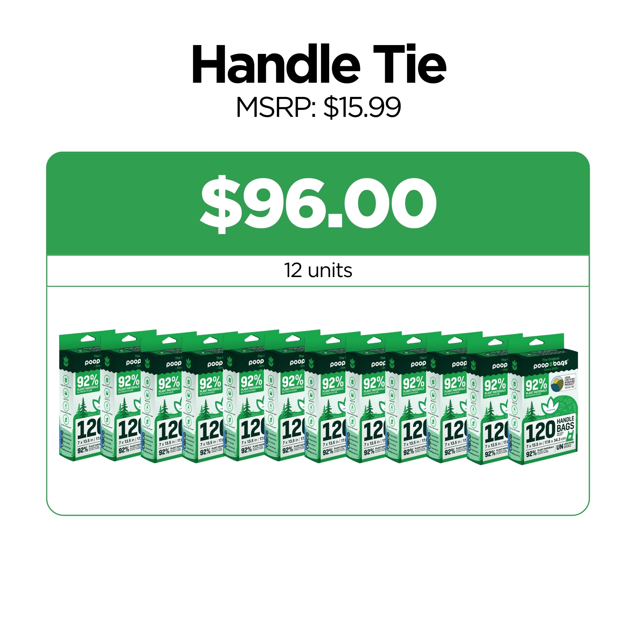 Wholesale Handle Tie Poop Bags