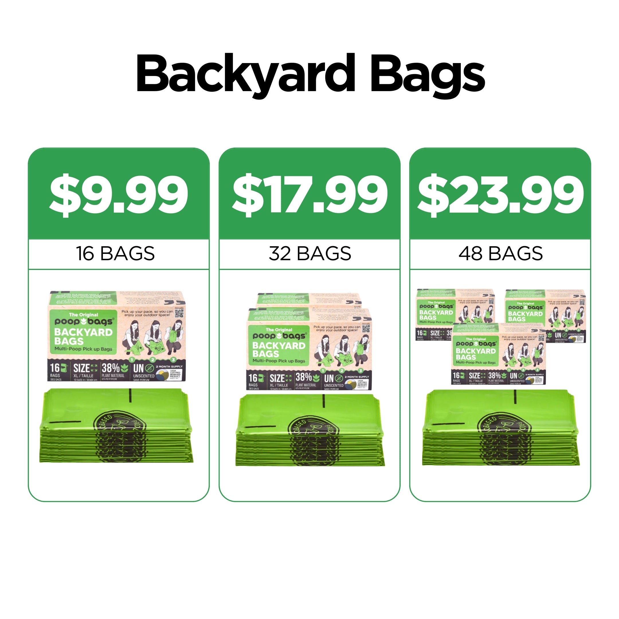 Backyard Multi Pick-up Poop Bags