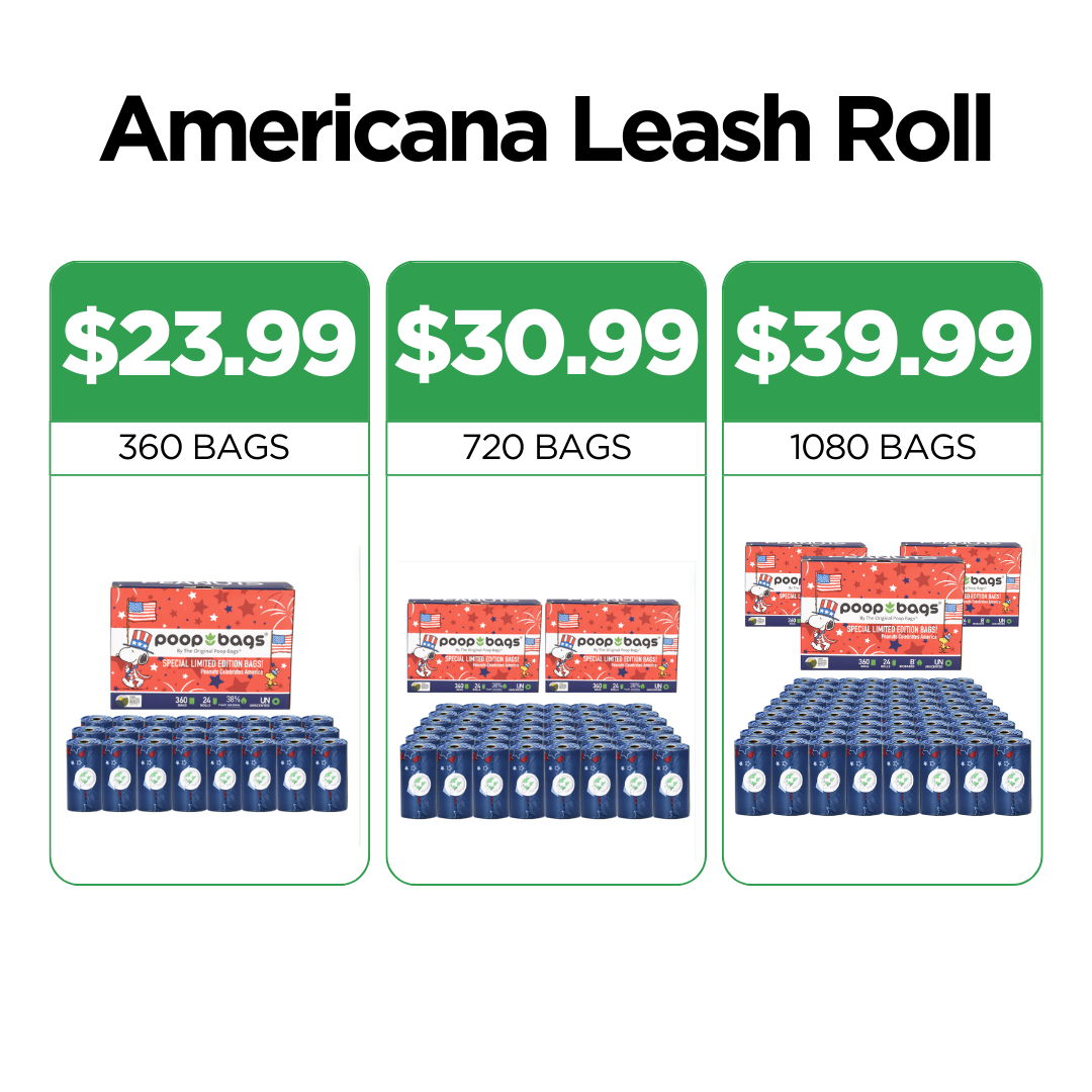 Americana Leash Roll Poop Bags