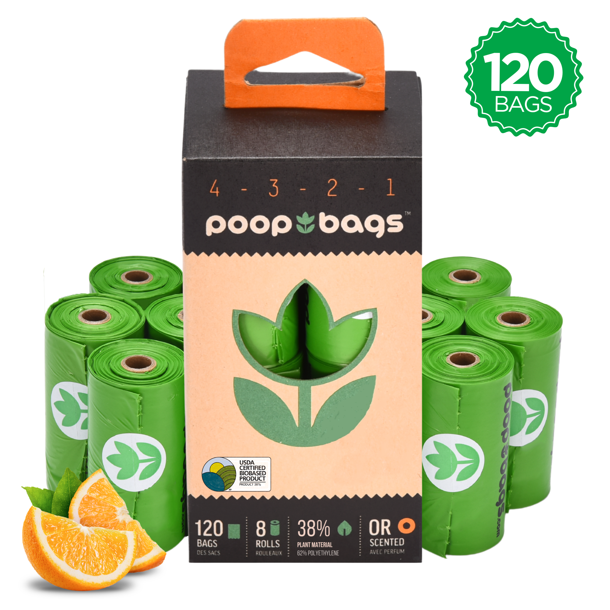 Countdown Rolls® Orange Scented Poop Bags Bundle