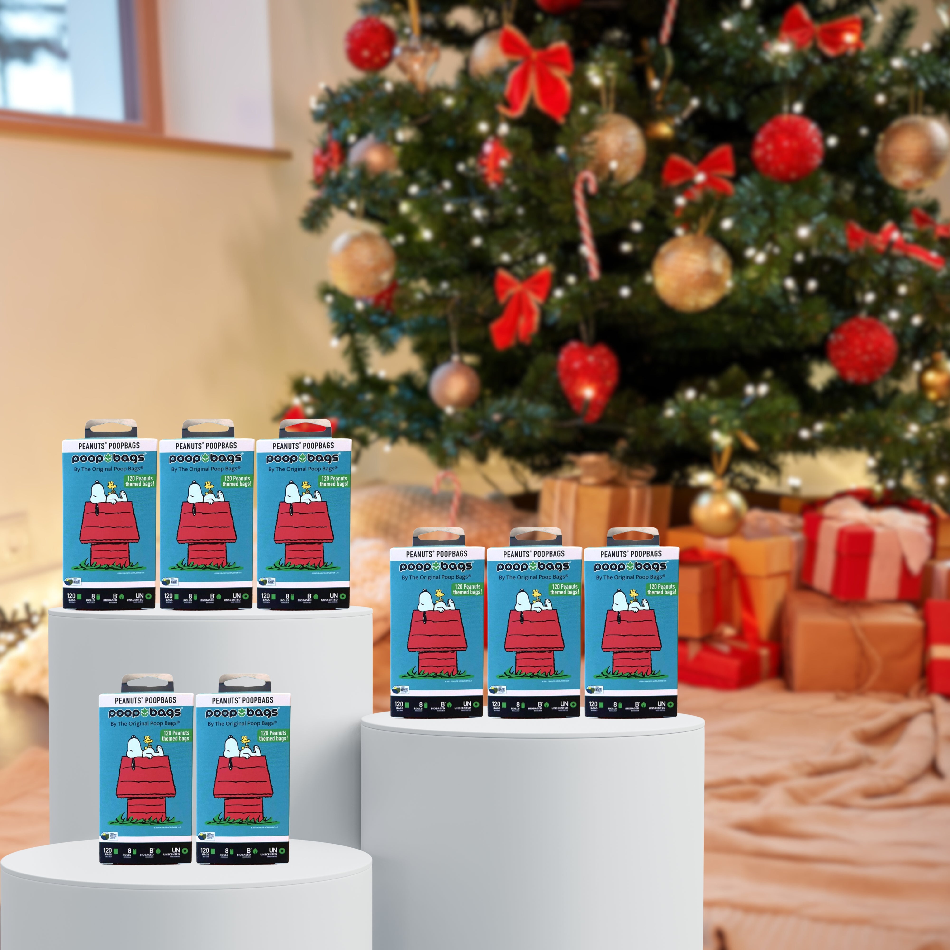 Stocking Stuffer Snoopy Unscented Leash Roll Bundle