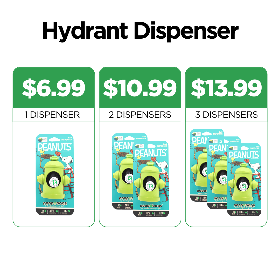 Hydrant Dispenser + Leash Roll Poop Bags