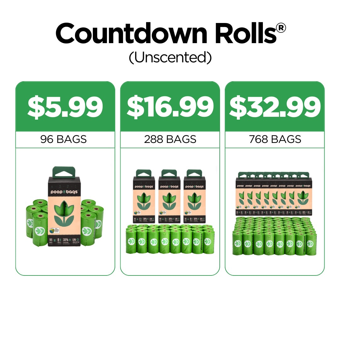 Countdown Rolls® Unscented Poop Bags