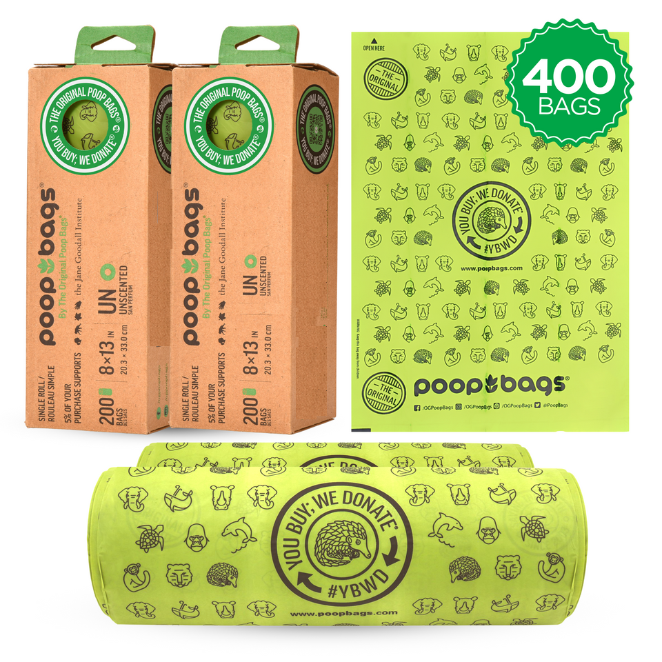 The Original Poop Bags single bulk is one, large roll with 300 poop bags on it.