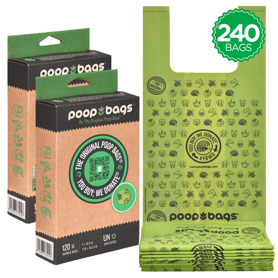 The Original Poop Bags® 240 Handle Tie Poop Bags
