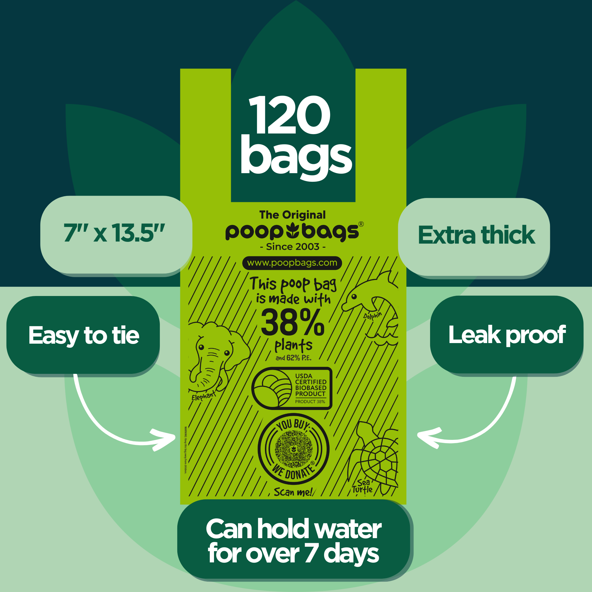Wholesale Handle Tie Poop Bags