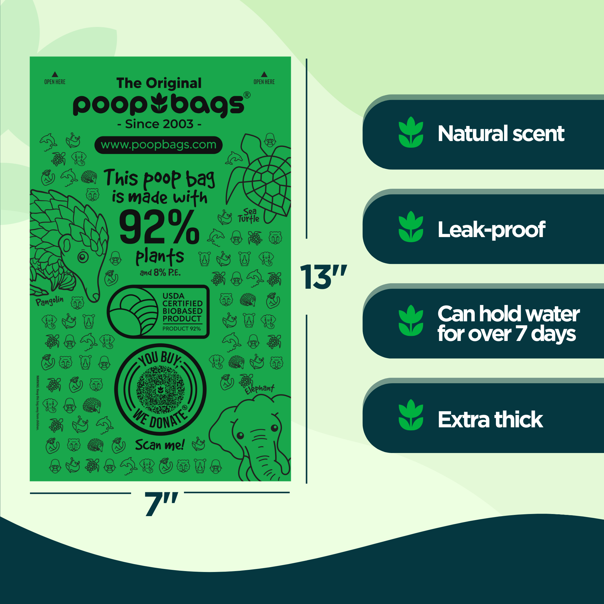 Leash Roll Poop Bags