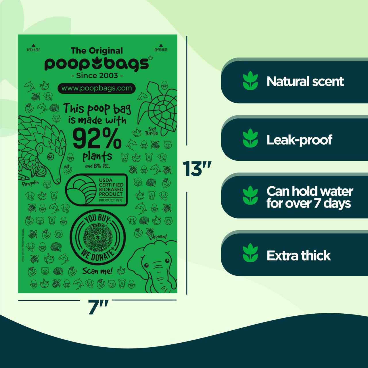 Wholesale Leash Roll Poop Bags