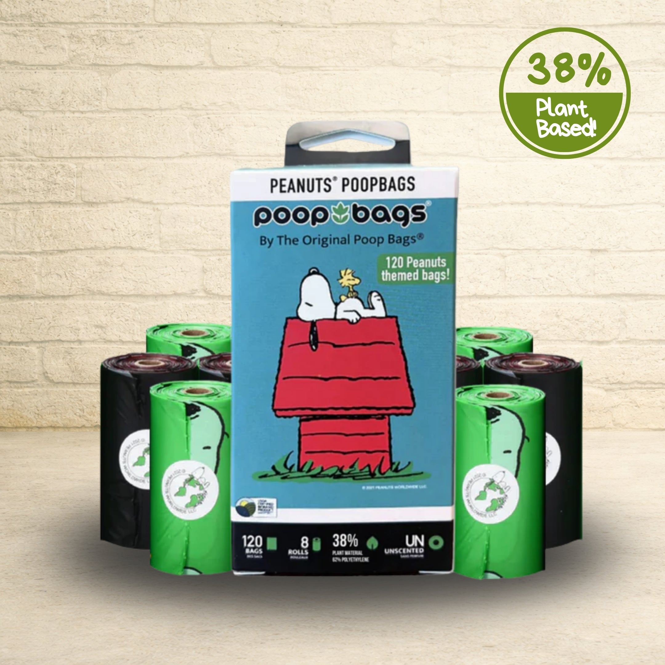 Unscented Leash Roll Poop Bags