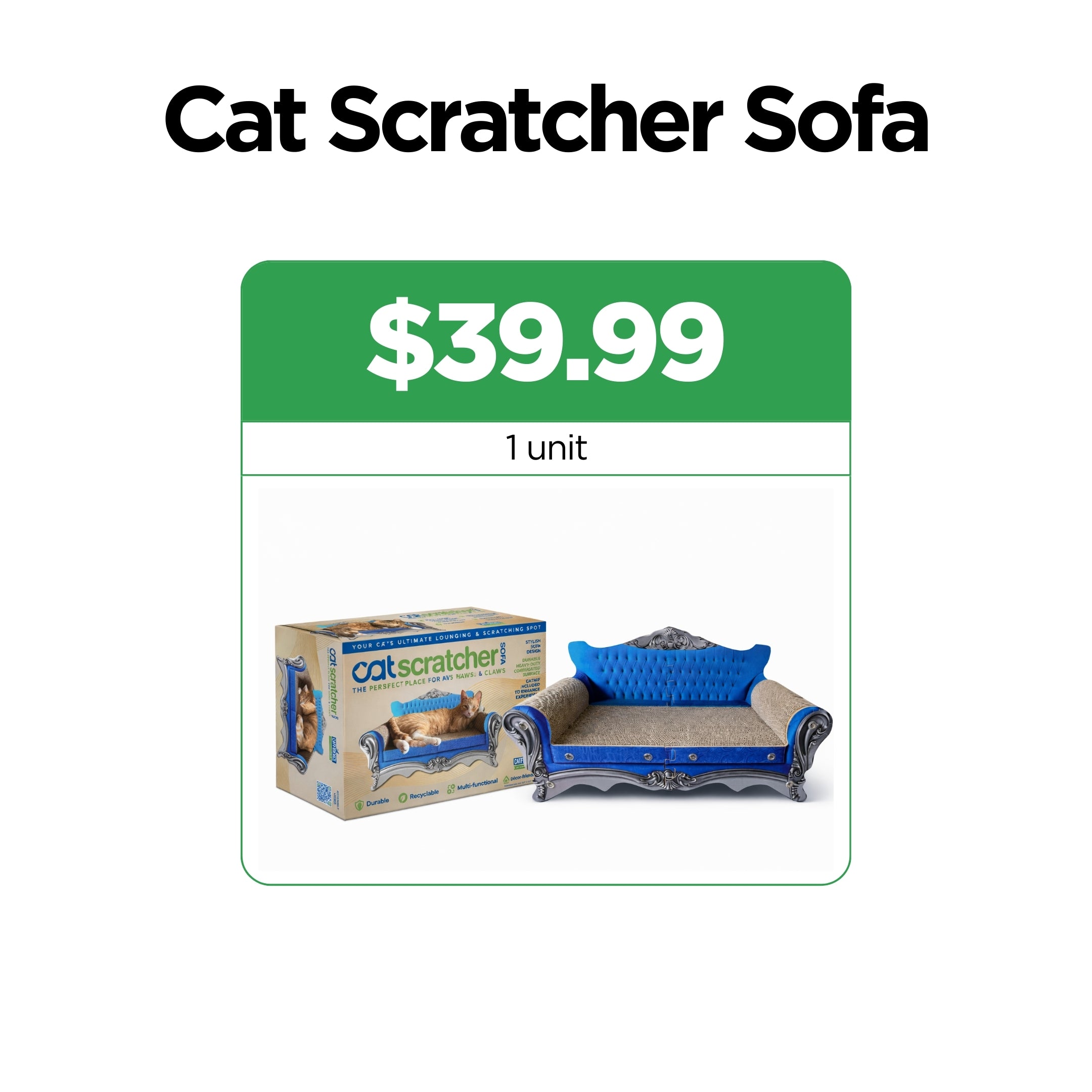 Catfidence® Cat Scratcher Sofa