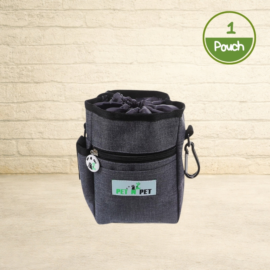 Dog Treat Pouch with 3 Rolls of Poop Bags