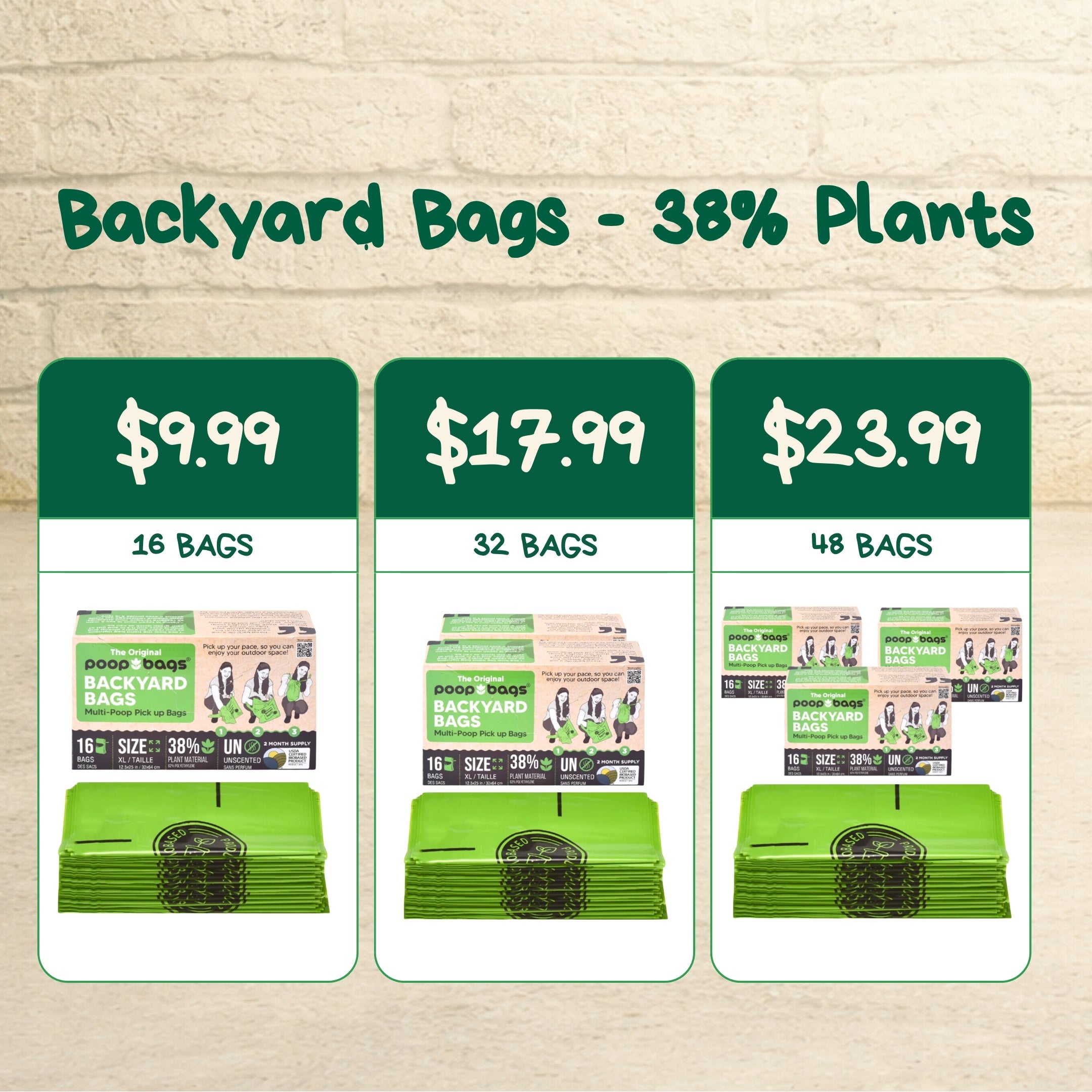 Backyard Multi Pick-up Poop Bags