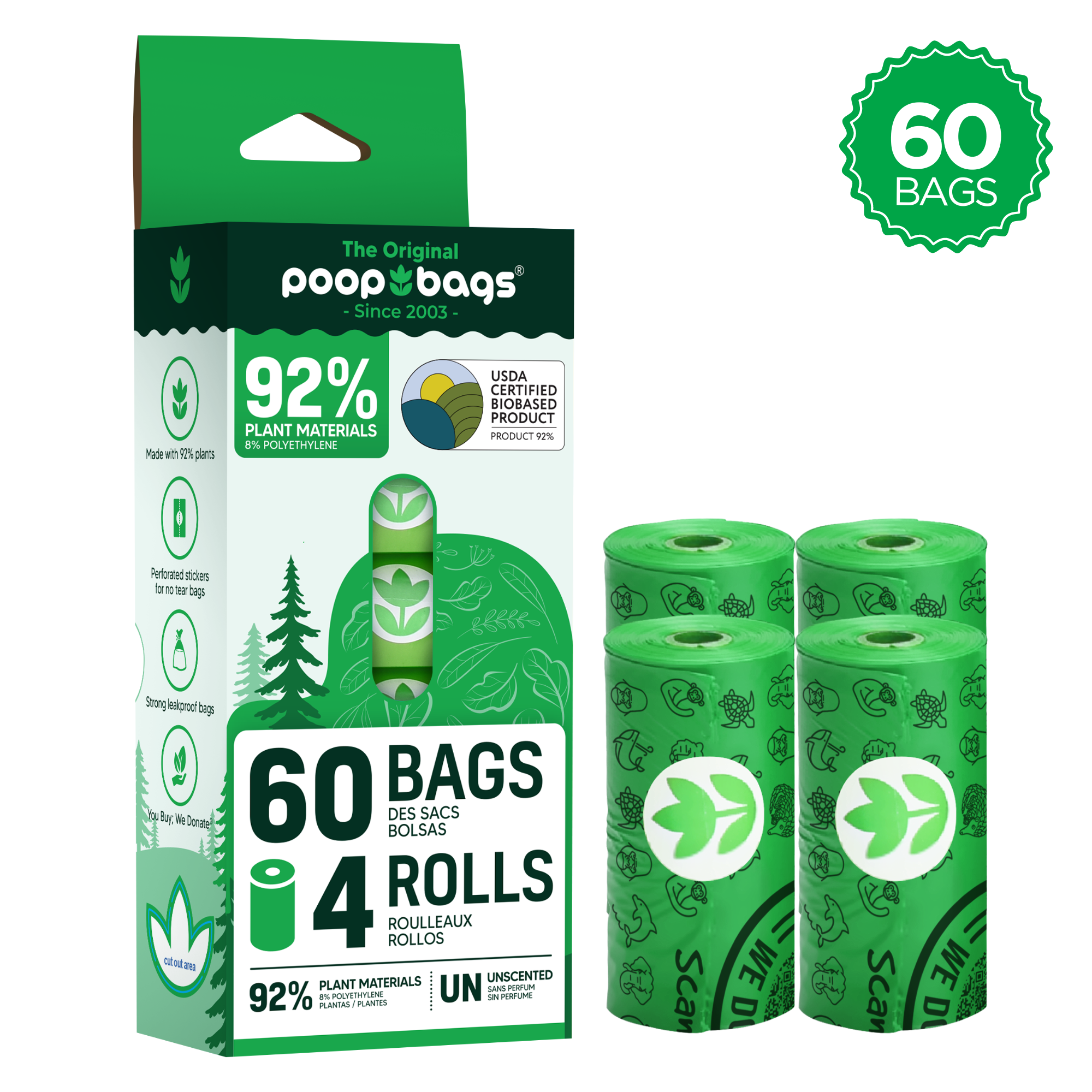 Leash Roll Poop Bags