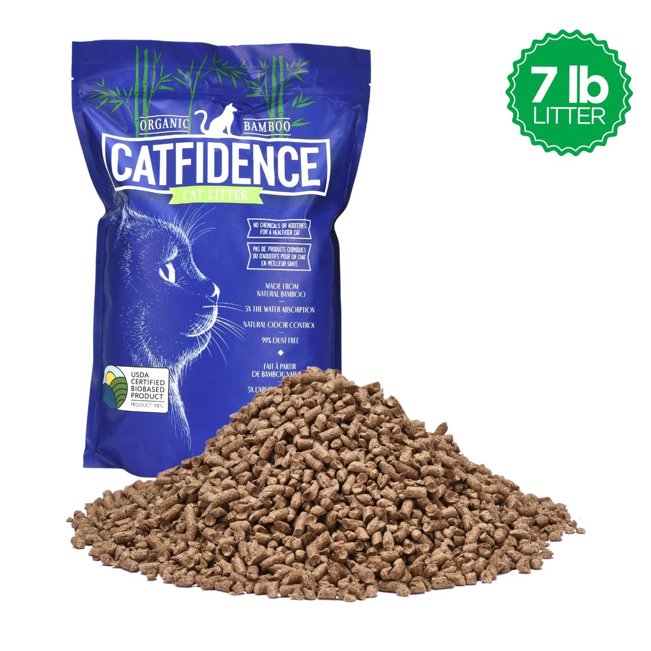Catfidence® 7lb Bamboo Cat Litter Bag