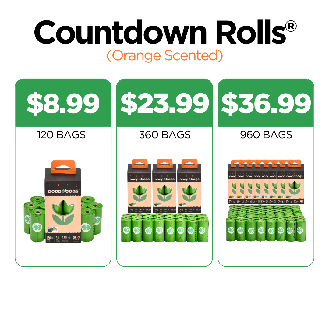 Countdown Rolls® Orange Scented Poop Bags