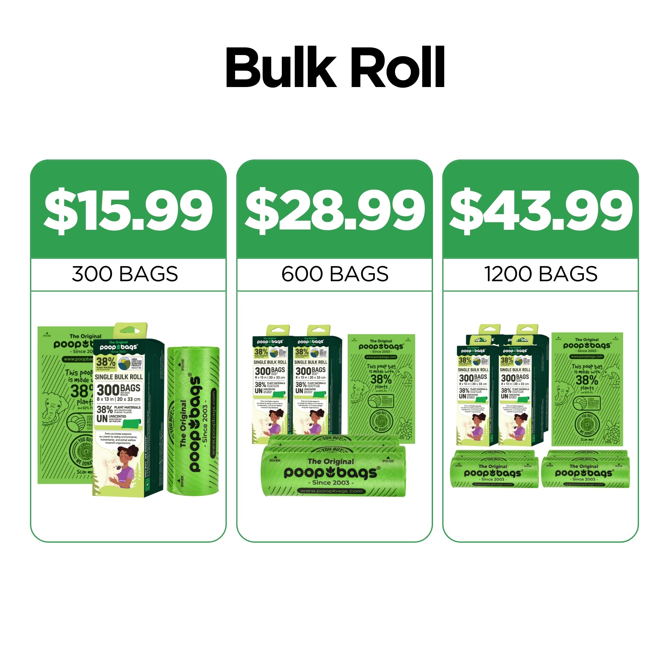 Bulk Roll Poop Bags