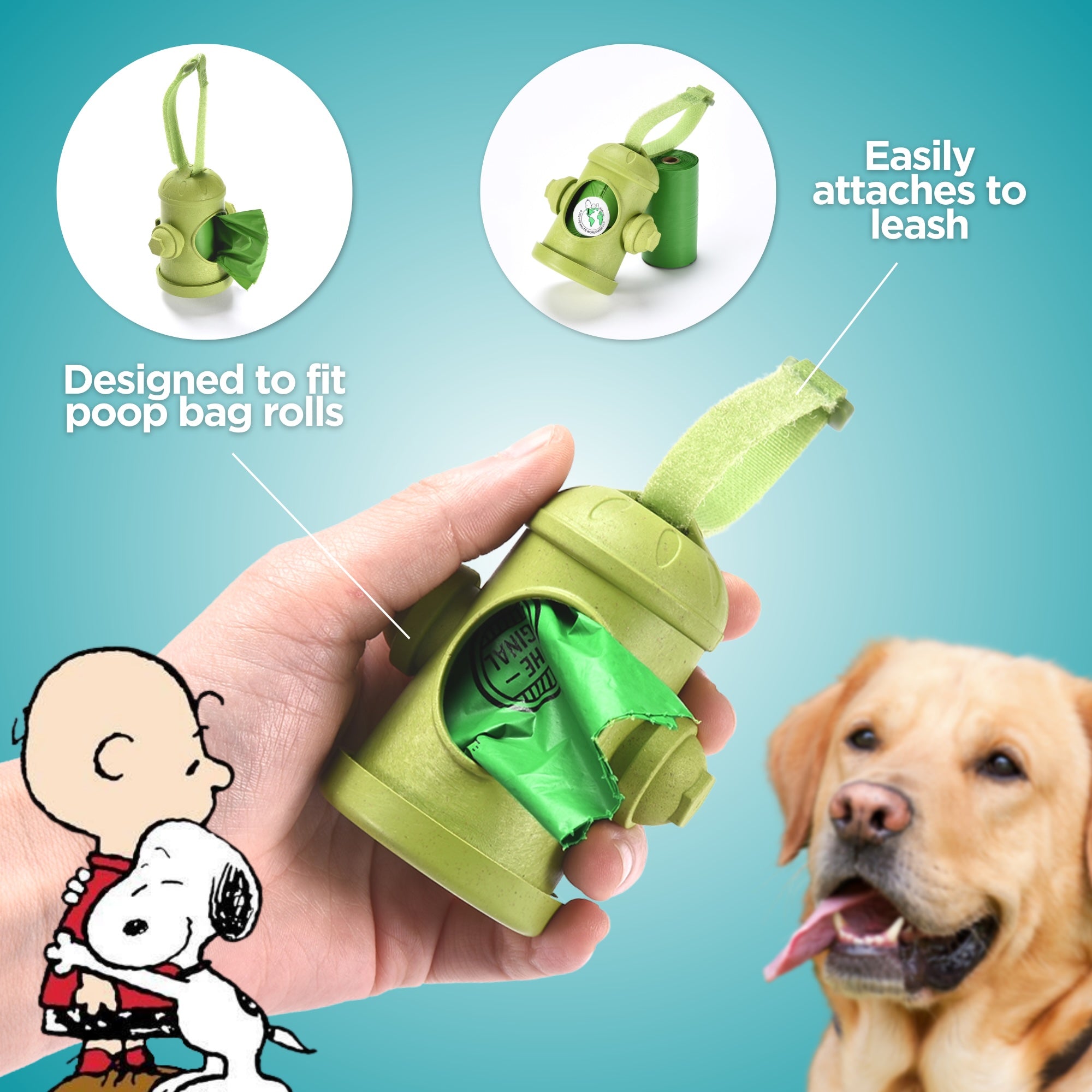 Hydrant Dispenser + Leash Roll Poop Bags