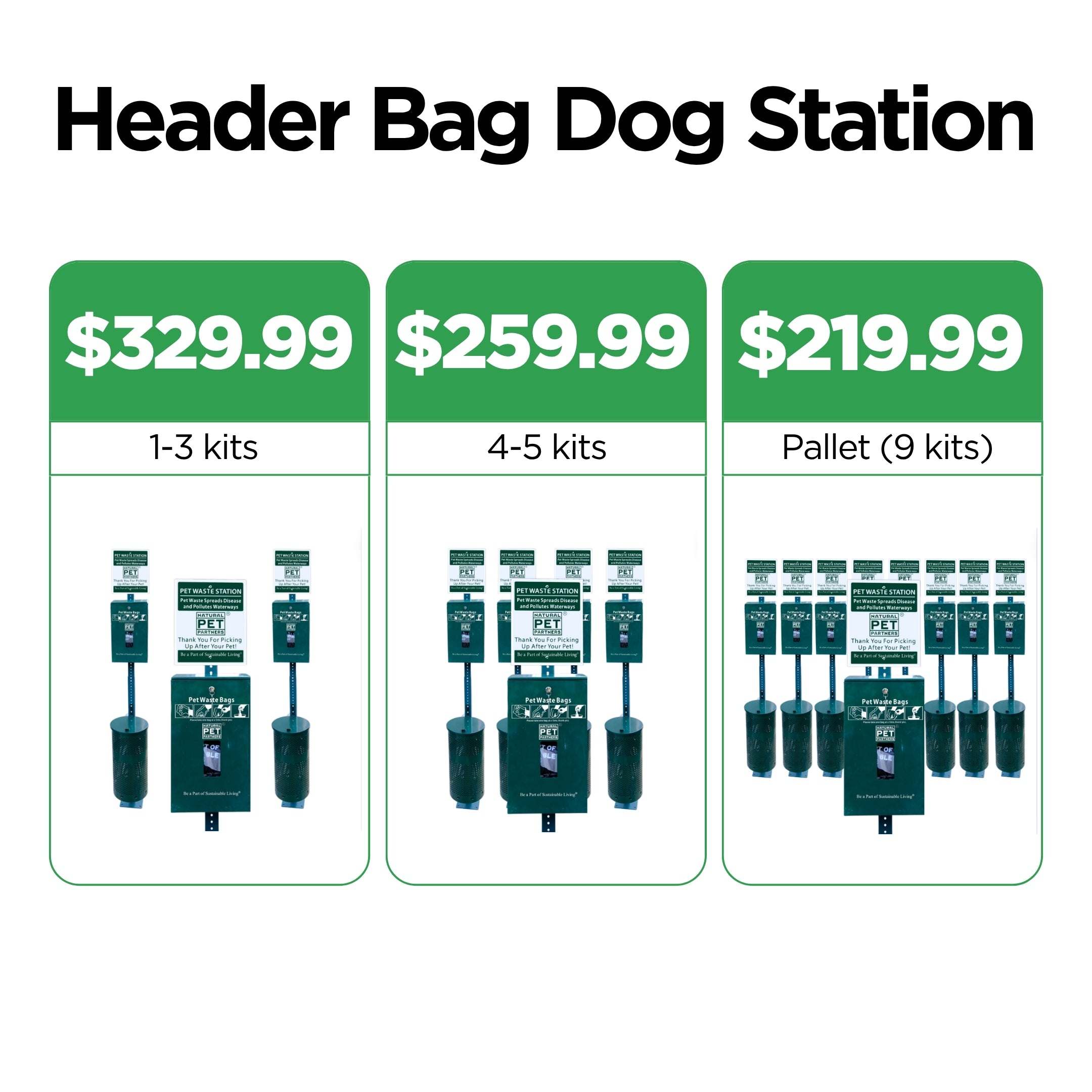 Header Poop Bags Dog Station Kit