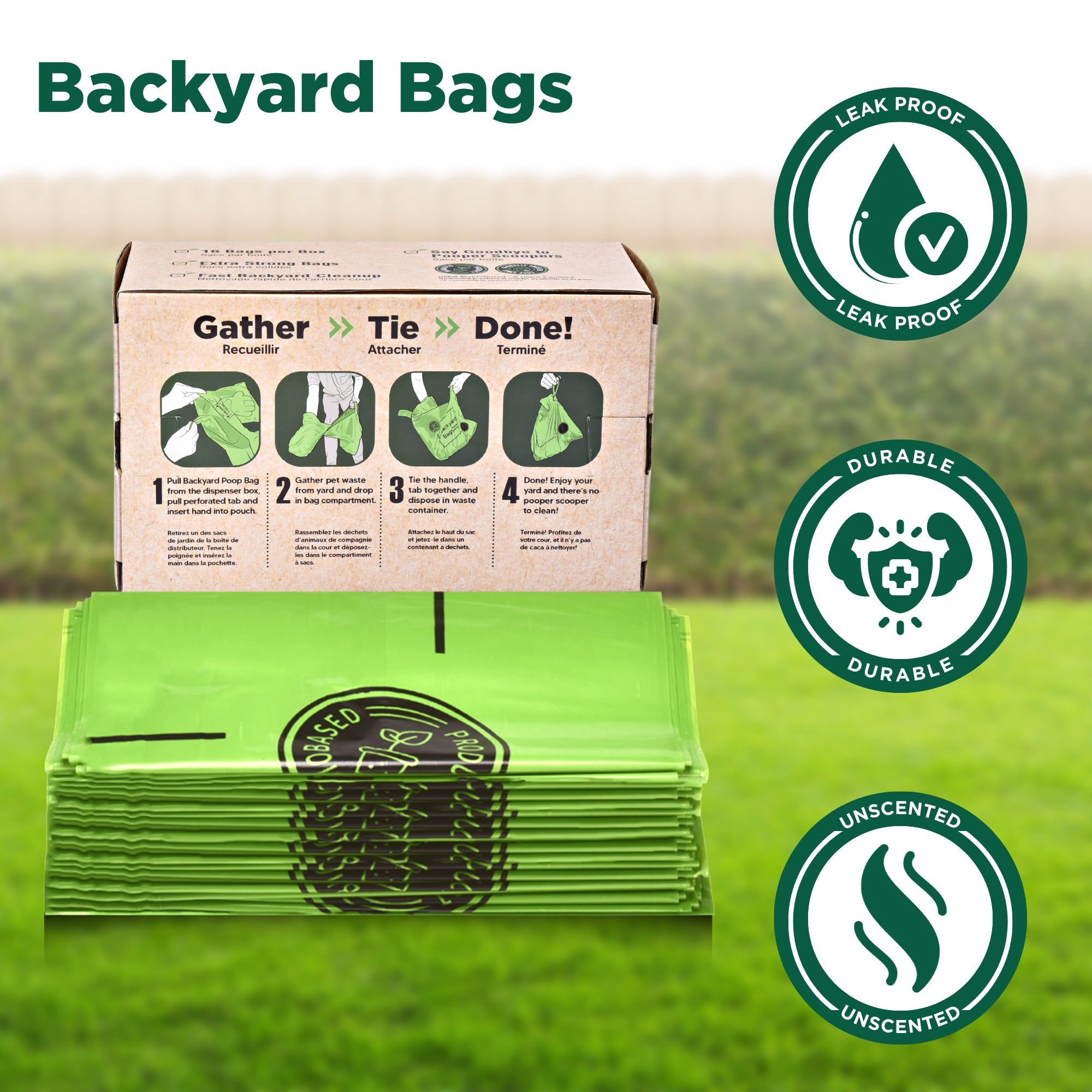 Backyard Multi Pick-up Poop Bags