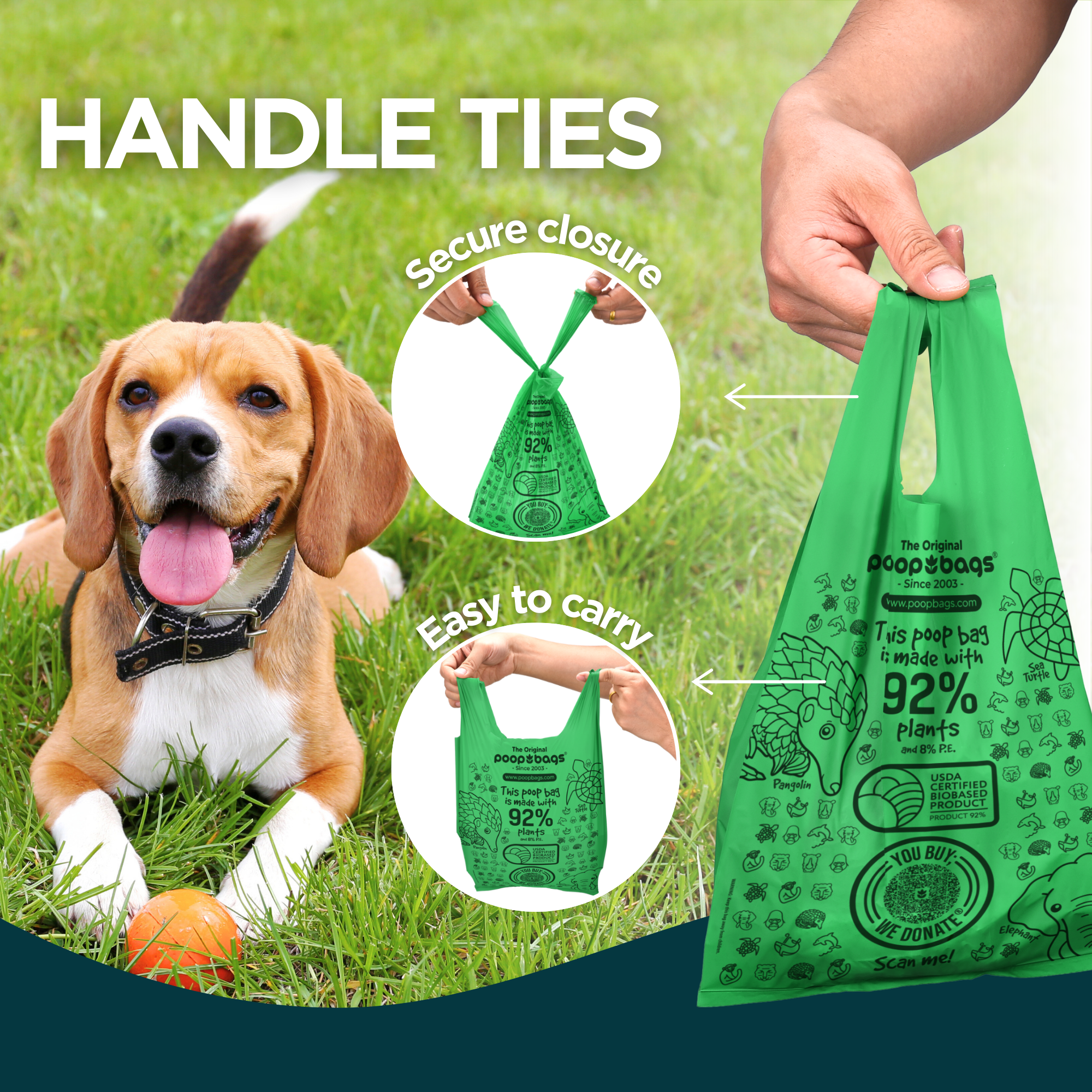 Handle Tie Poop Bags