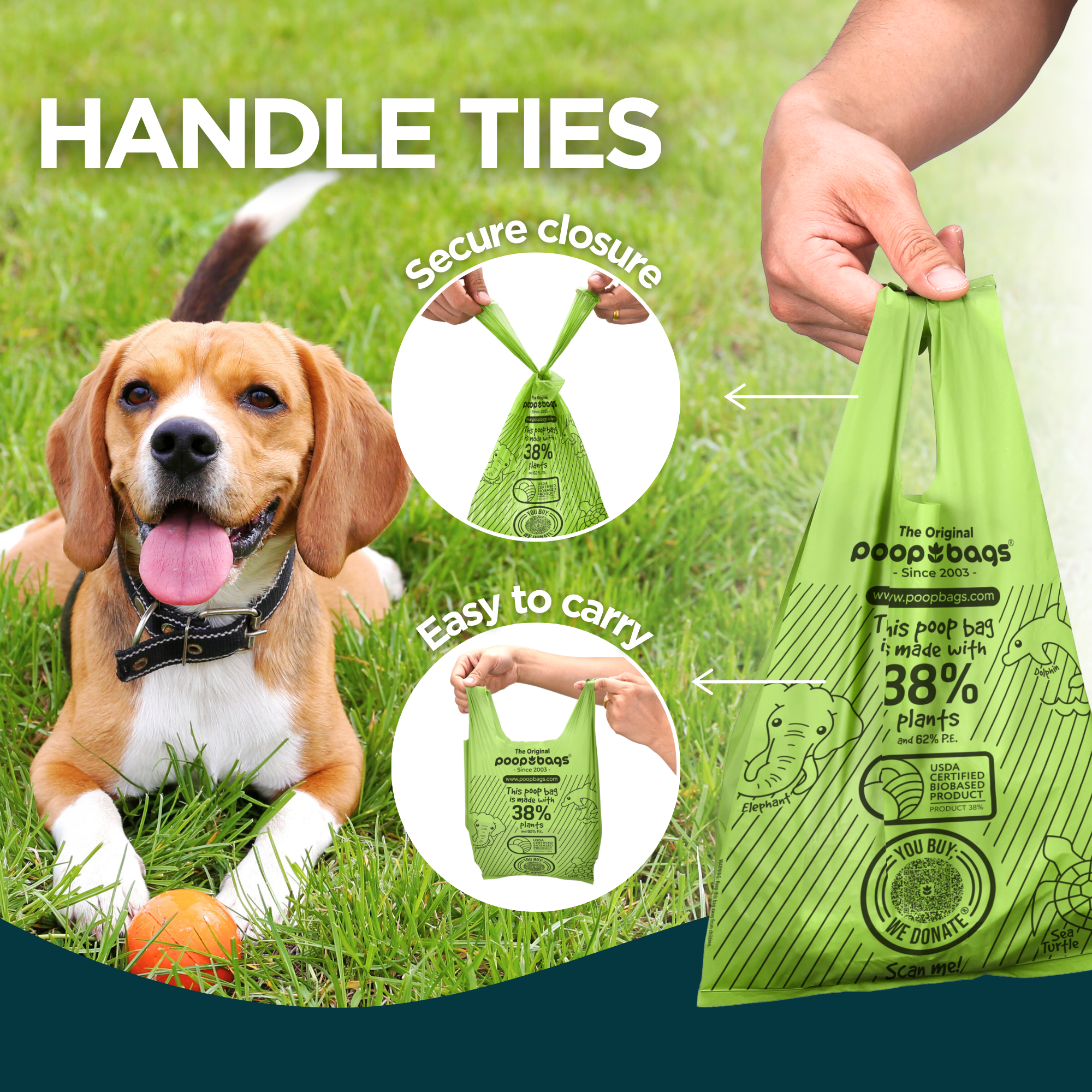 Handle Tie Poop Bags