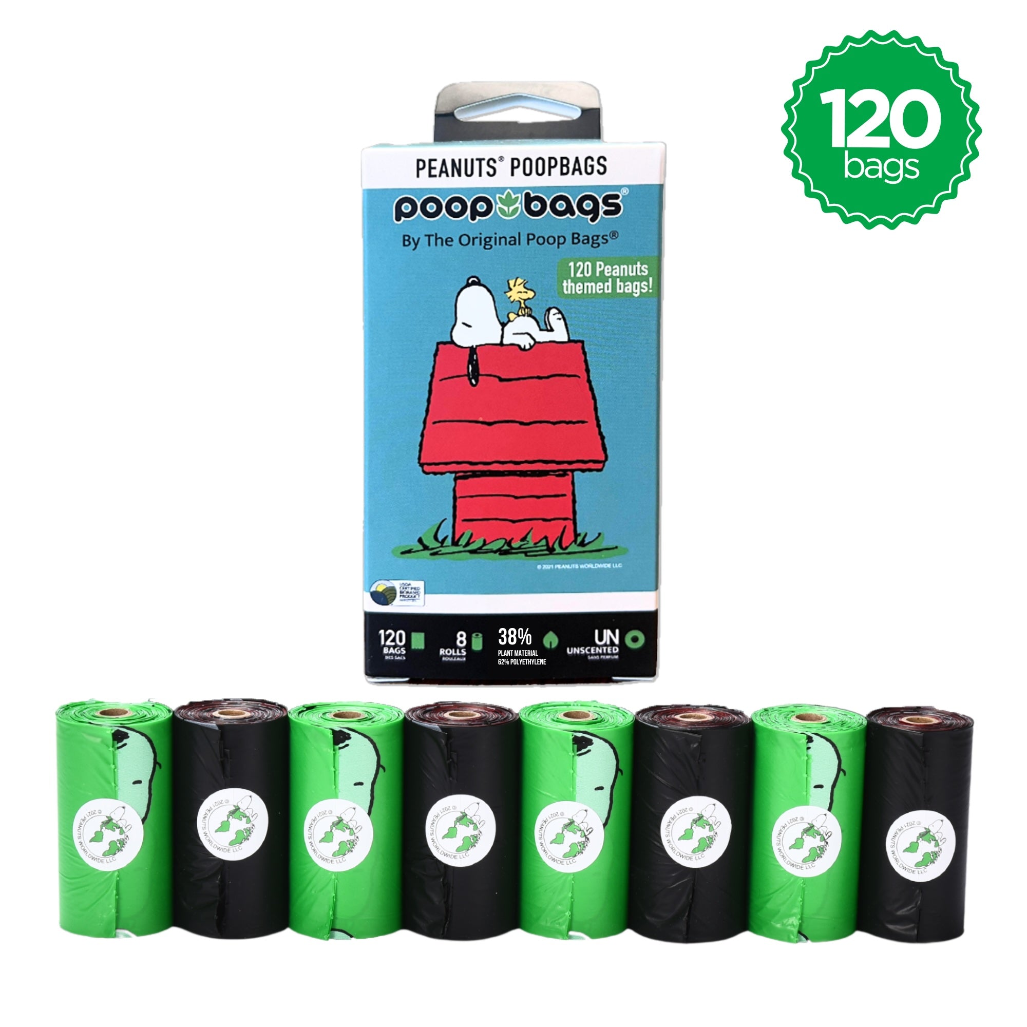 Unscented Leash Roll Poop Bags