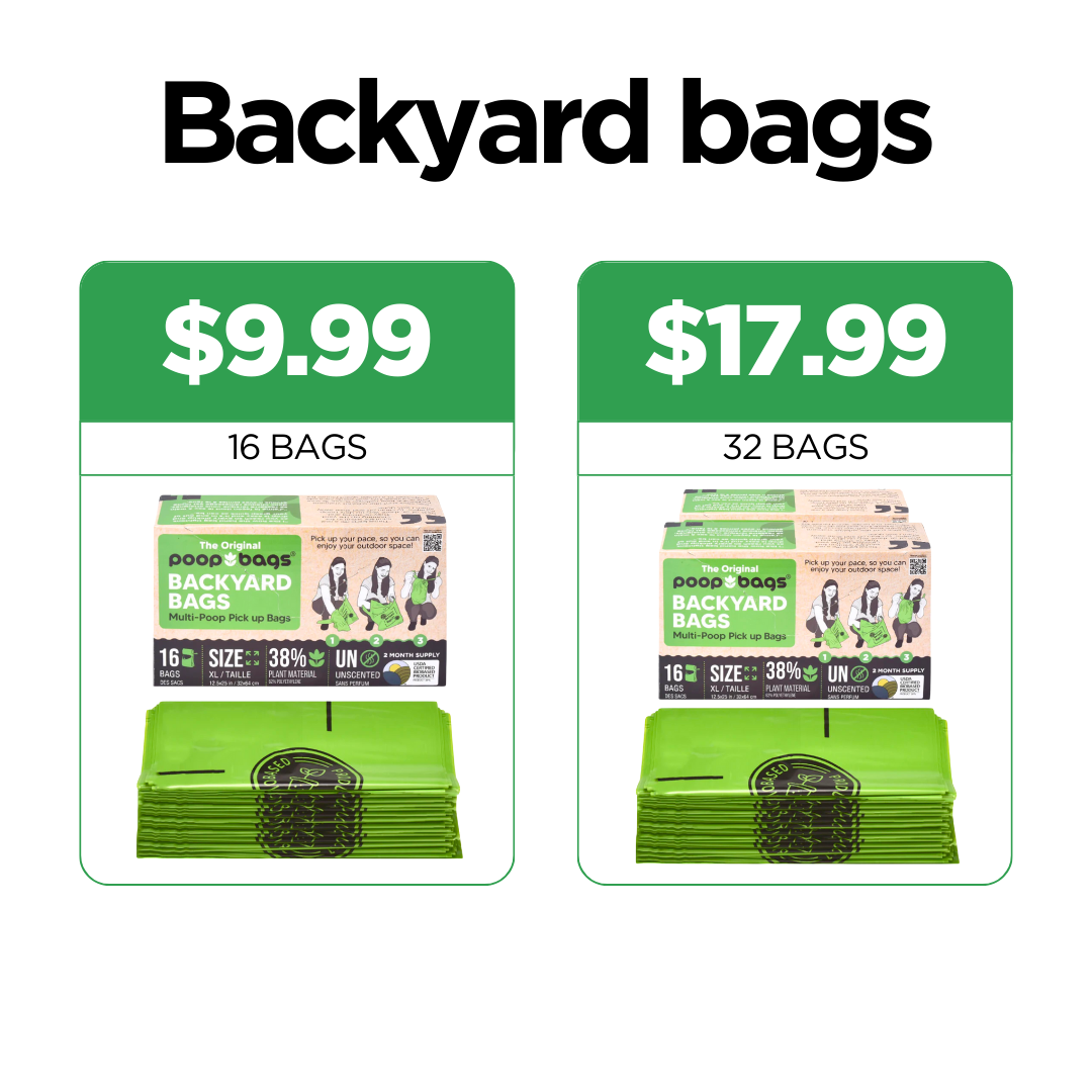 16 Pick-Up Backyard Poop Bags