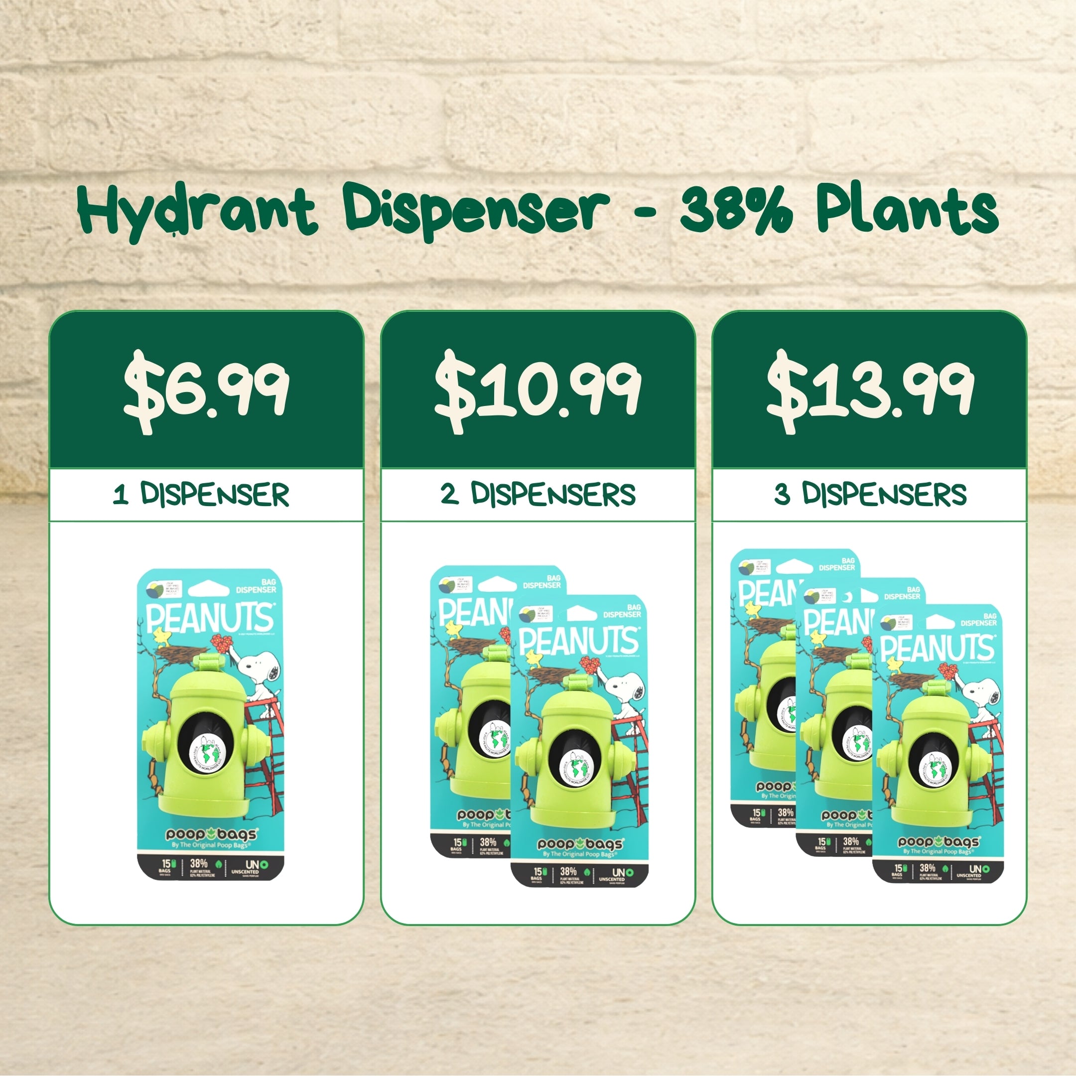 Hydrant Dispenser + Leash Roll Poop Bags