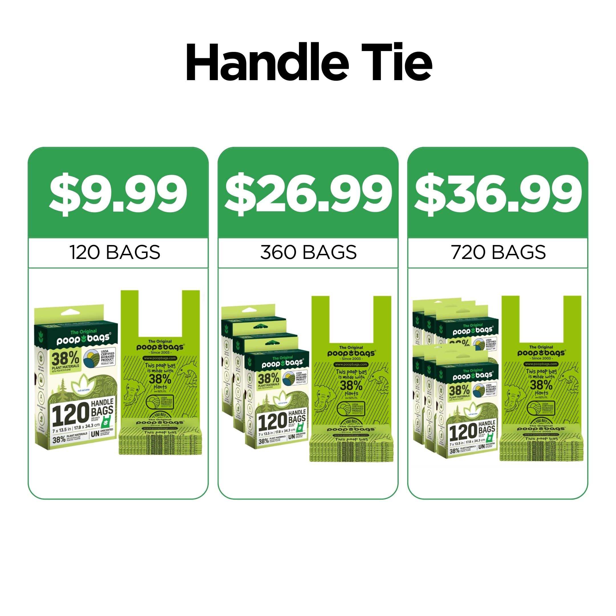 Handle Tie Poop Bags