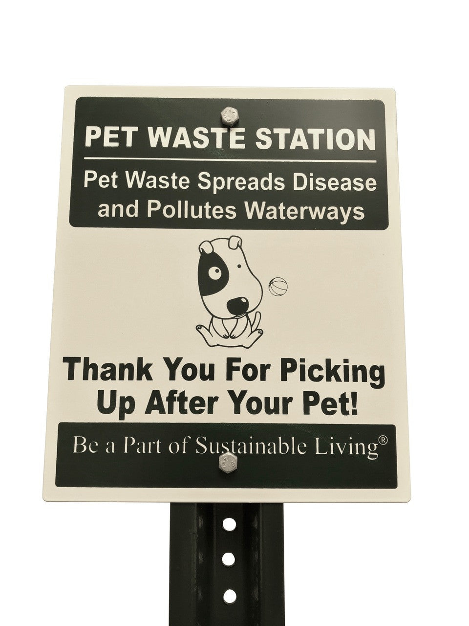 Poop bags Sign

No company name or logo on sign to make accessible to all properties
