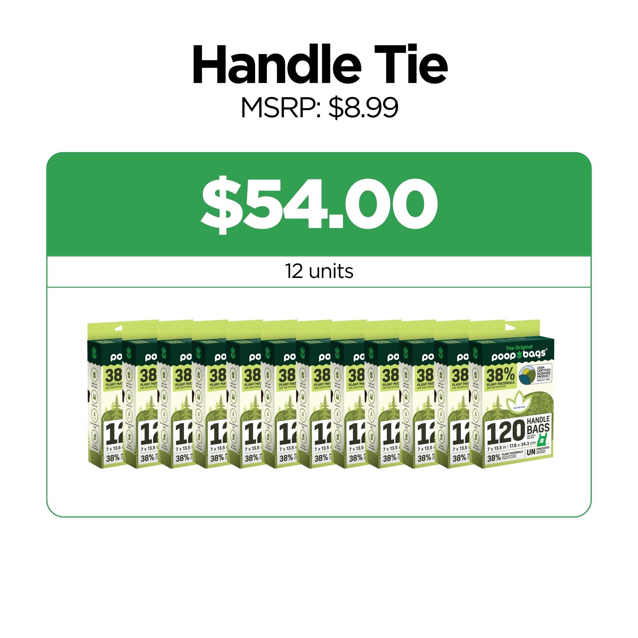 Wholesale Handle Tie Poop Bags